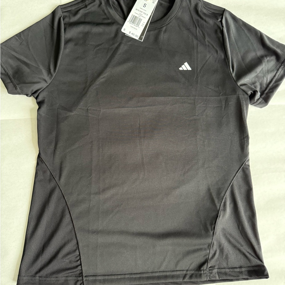 Adidas Black Short Sleeve Tee Classic Crew Neck